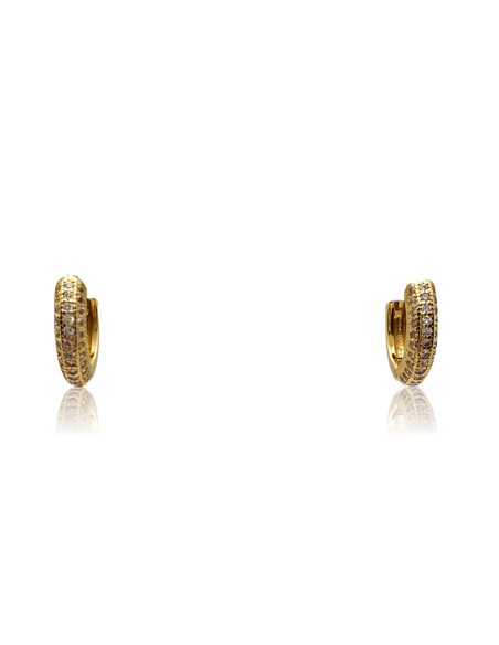 Pendientes de Aro con Circonitas