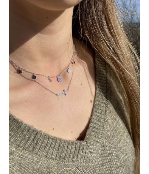 Collar Lunas en Plata 925