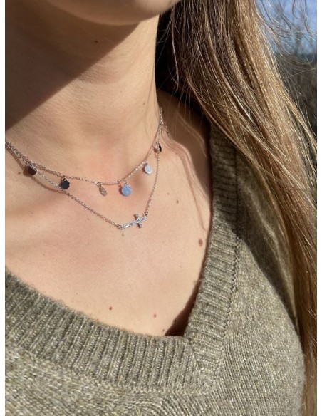Collar Lunas en Plata 925