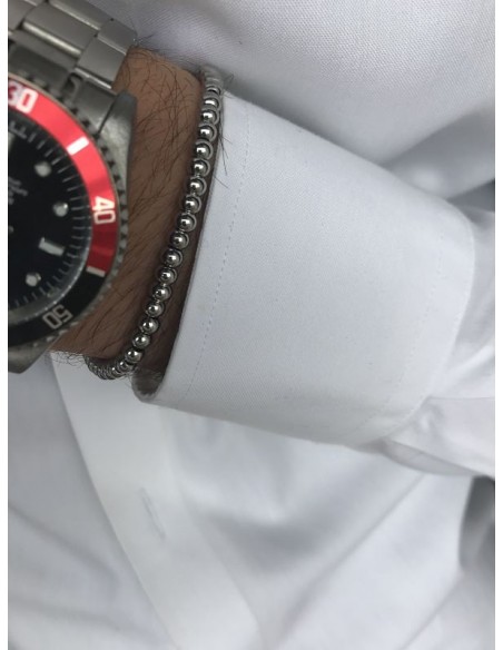 Pulsera de Acero Bolas