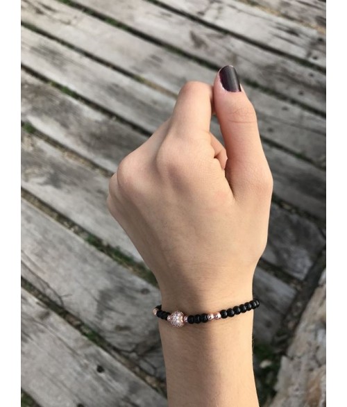 Pulsera Piedras Negras Obsidiana