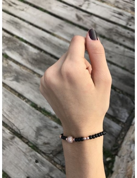 Pulsera Piedras Negras Obsidiana