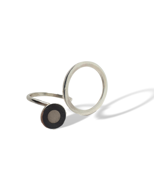 Anillo de Plata Dos Lunas