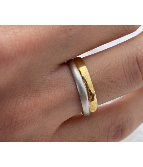 Alianza de Oro 18k Bicolor