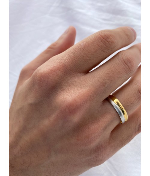 Alianza de Oro 18k Bicolor