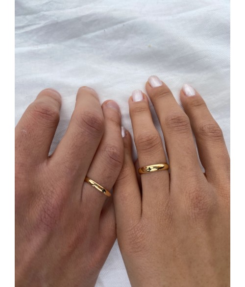 Alianza de Matrimonio Clasica en Oro 18k