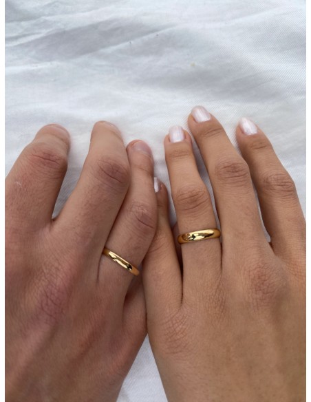 Alianza de Matrimonio Clasica en Oro 18k