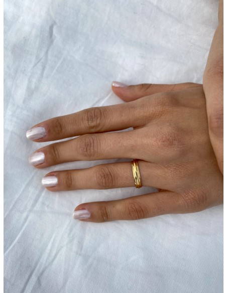 Alianza de Matrimonio en Oro 18k Dos Caminos