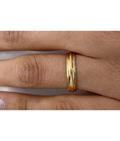 Alianza de Matrimonio en Oro 18k Dos...