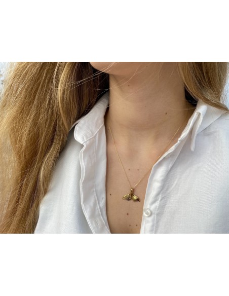 Colgante Cola de Ballena en Oro Amarillo 18k