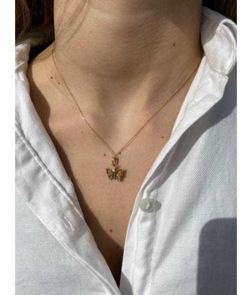 Colgante Mariposa de Oro Amarillo 18k