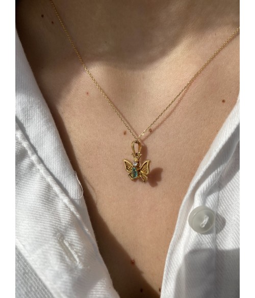 Colgante Mariposa de Oro Amarillo 18k