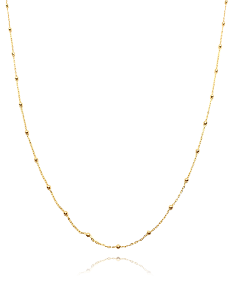 Cadena de Oro 18k con Bolas