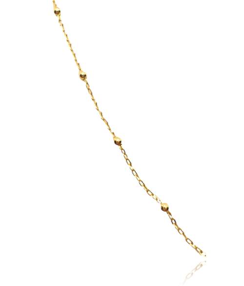Cadena de Oro 18k con Bolas