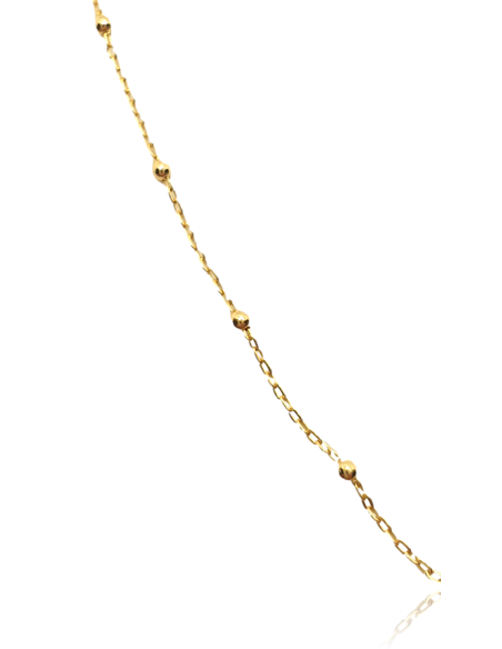 Cadena de Oro 18k con Bolas