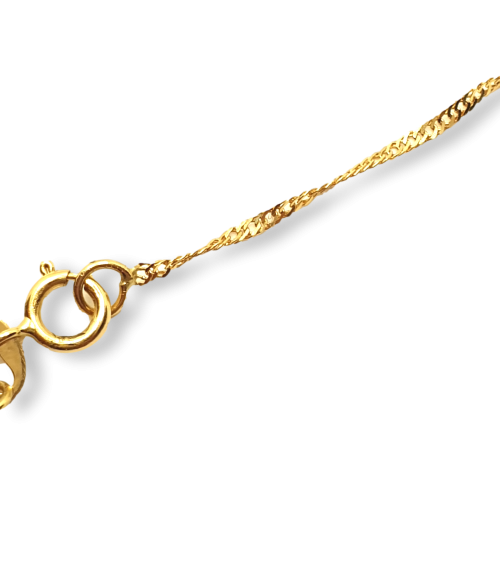Cadena de Oro 18k Trenzada Singapur