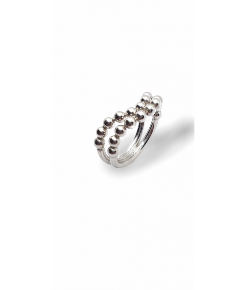 Anillo de Plata Cordon Bolas