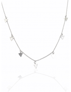 Collar de Plata Triángulos