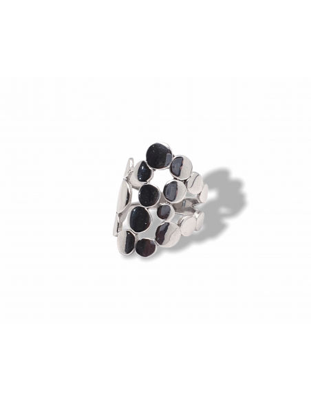 Anillo Discos en Plata 1ª Ley