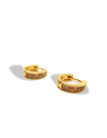 Pendientes de Aro Multicolor