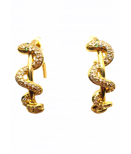 Pendientes de Serpiente de Acero