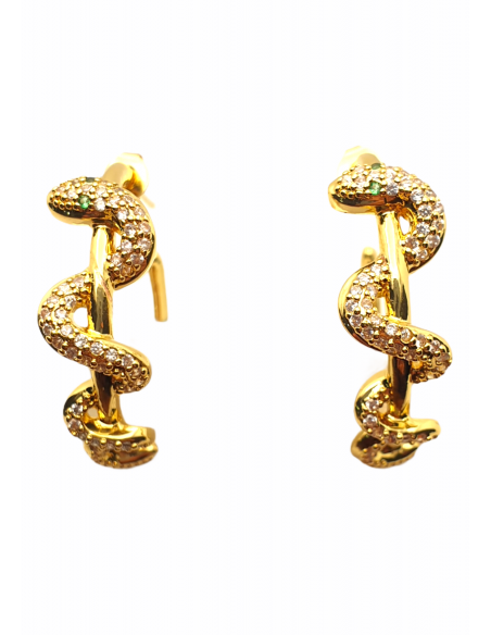 Pendientes de Serpiente de Acero