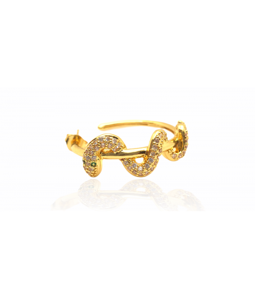 Pendientes de Serpiente de Acero