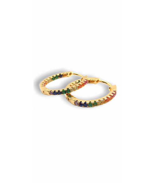 Pendientes de Aro Multicolor