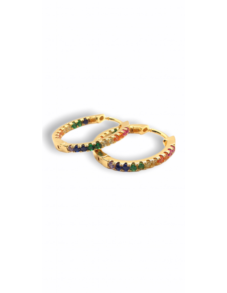 Pendientes de Aro Multicolor