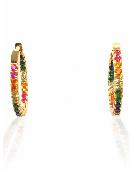 Pendientes de Aro Multicolor