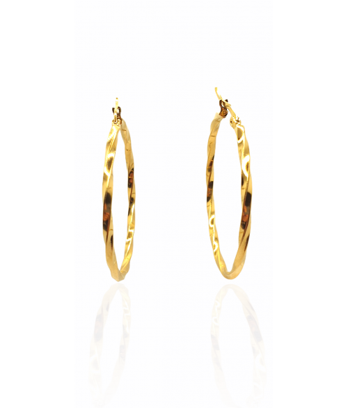 Pendientes Aro Singapur de Acero