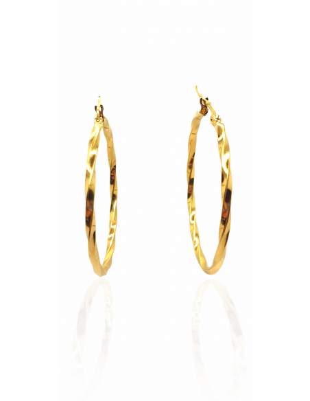 Pendientes Aro Singapur de Acero