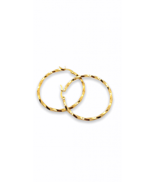 Pendientes Aro Singapur de Acero