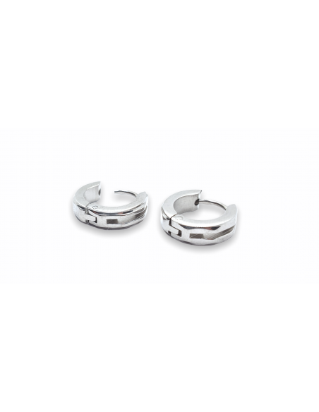 Pendientes Aro de Acero Inox.
