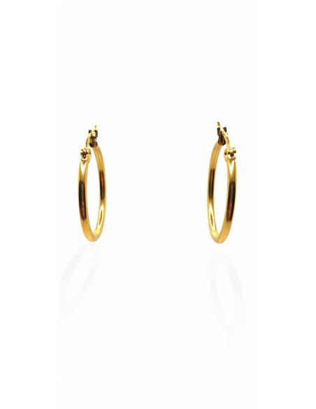 Pendientes Aro Medianos de Acero Inox.