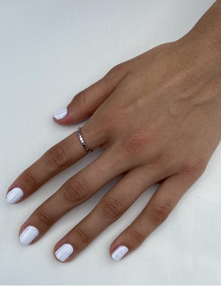 Anillo de Plata Bolas