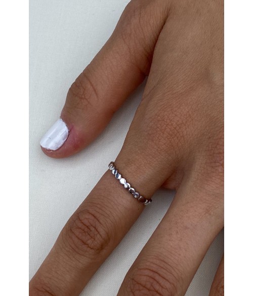 Anillo de Plata Bolas