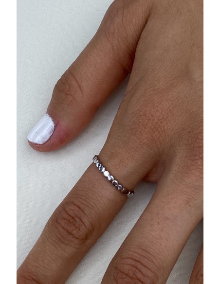 Anillo de Plata Bolas