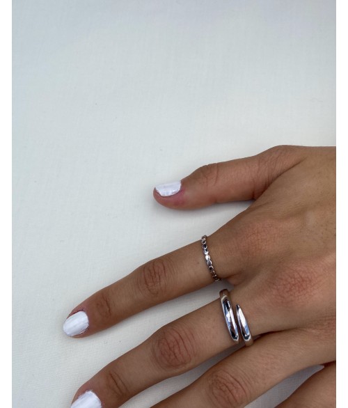 Anillo de Plata Bolas