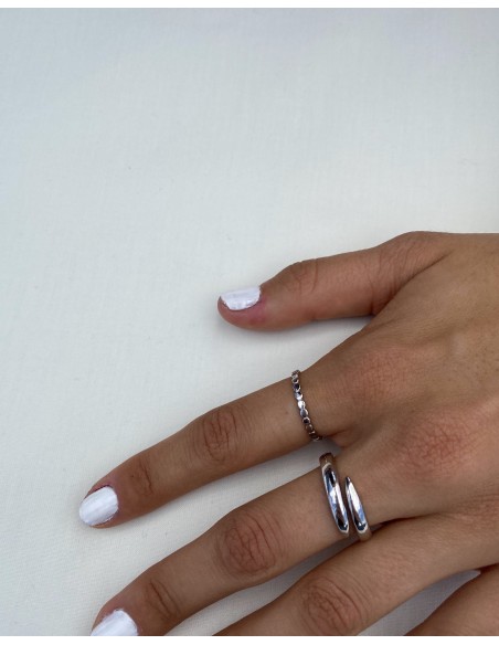 Anillo de Plata Bolas