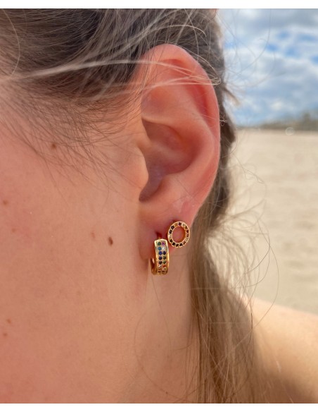 Pendientes Círculo Multicolor