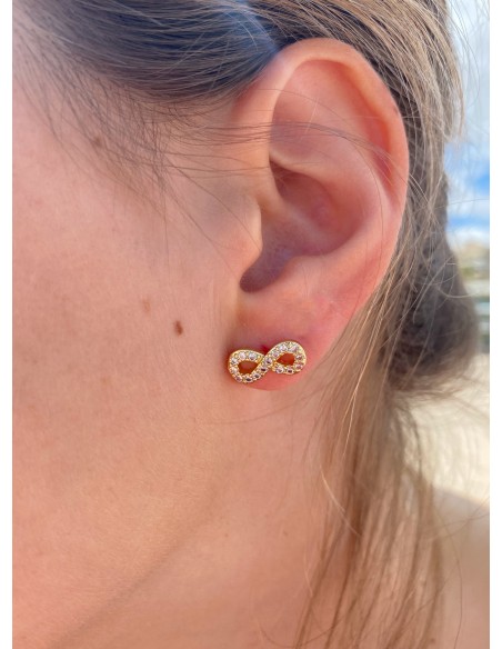 Pendientes Infinito con Circonitas
