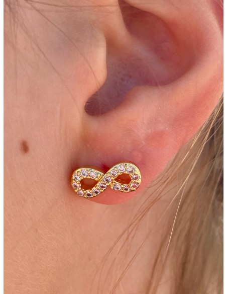Pendientes Infinito con Circonitas
