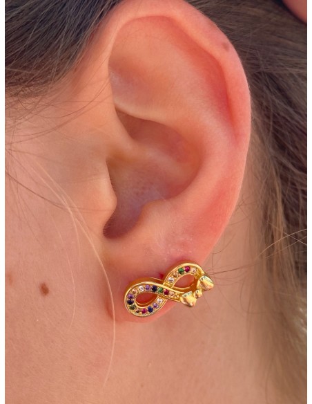 Pendientes Infinito Multicolor