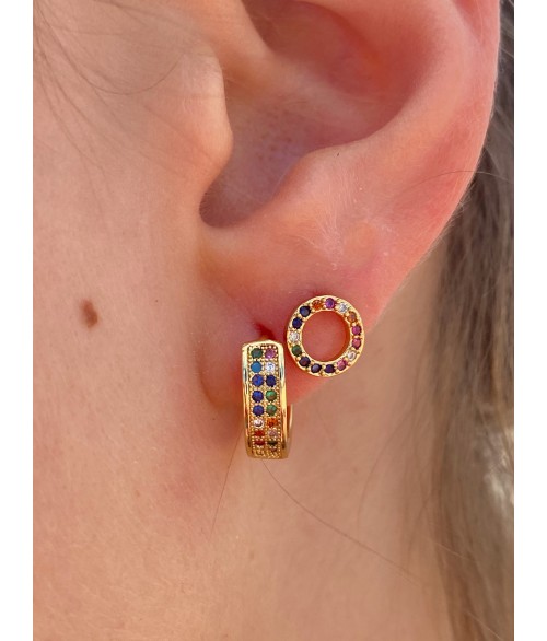 Pendientes de Aro Multicolor
