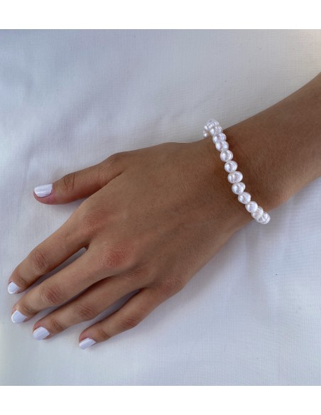 Pulsera de Perlas Naturales Ajustable