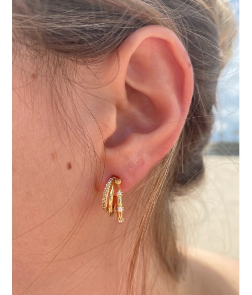 Pendientes de Aros con Circonitas