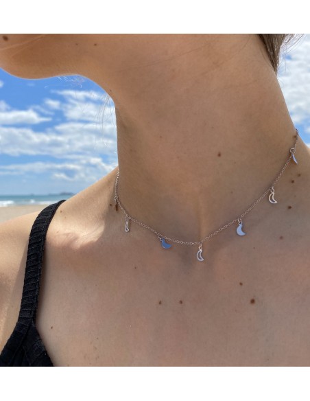 Collar de Plata Lunas