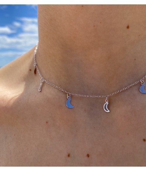 Collar de Plata Lunas