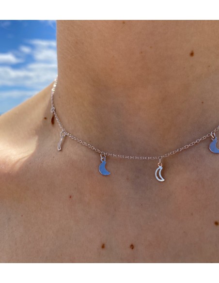 Collar de Plata Lunas